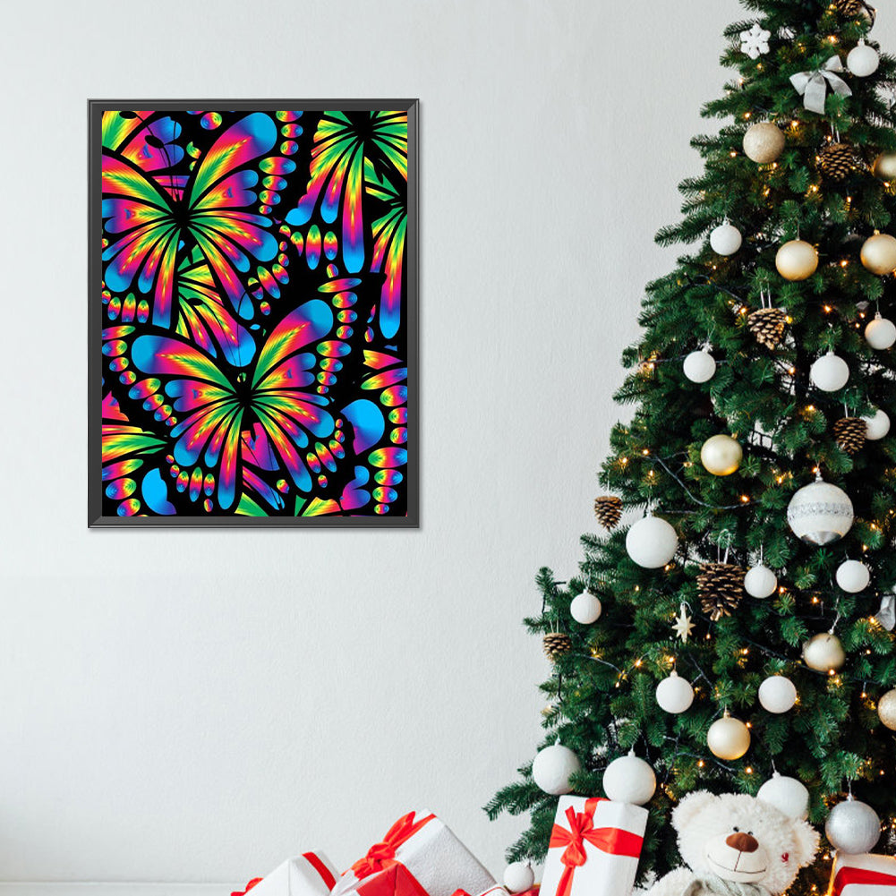 Extreme Color Butterfly - Full Round Drill Diamond Painting 30*40CM