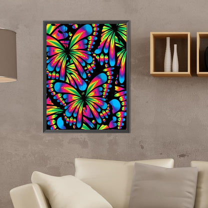 Extreme Color Butterfly - Full Round Drill Diamond Painting 30*40CM