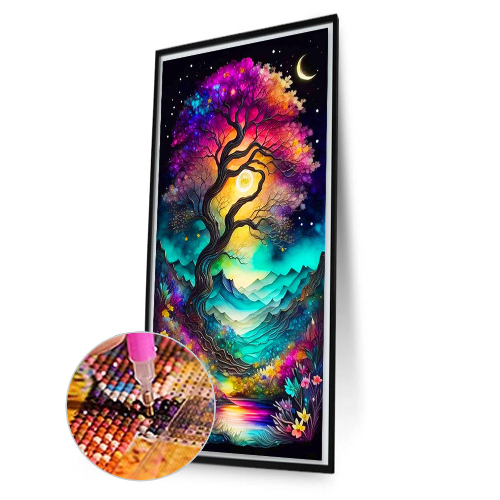 Wisdom Tree - Full AB Drill Round Diamond Painting 40*70CM