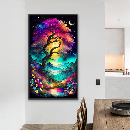 Wisdom Tree - Full AB Drill Round Diamond Painting 40*70CM