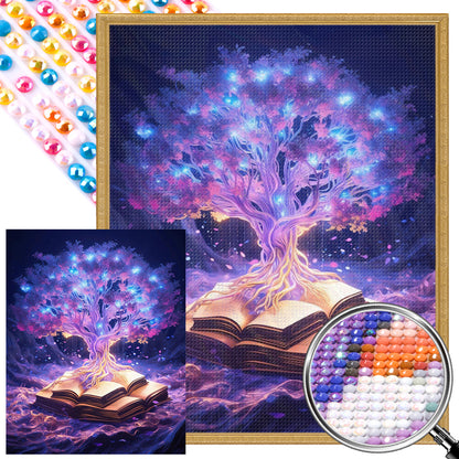 Four Seasons Tree - Full AB Drill Round Diamond Painting 40*50CM