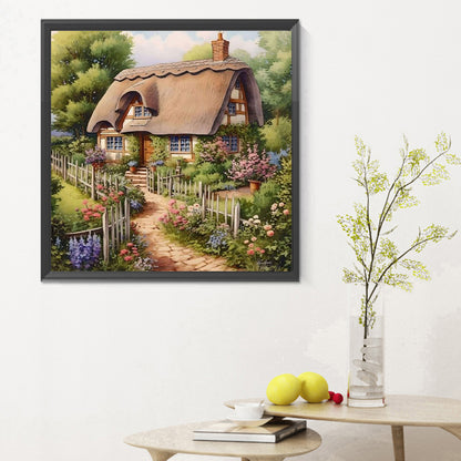 Country House - Full Round Drill Diamond Painting 30*30CM