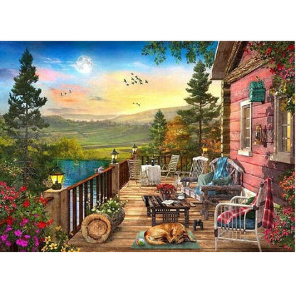 Country House - Full Square Drill Diamond Painting 40*30CM