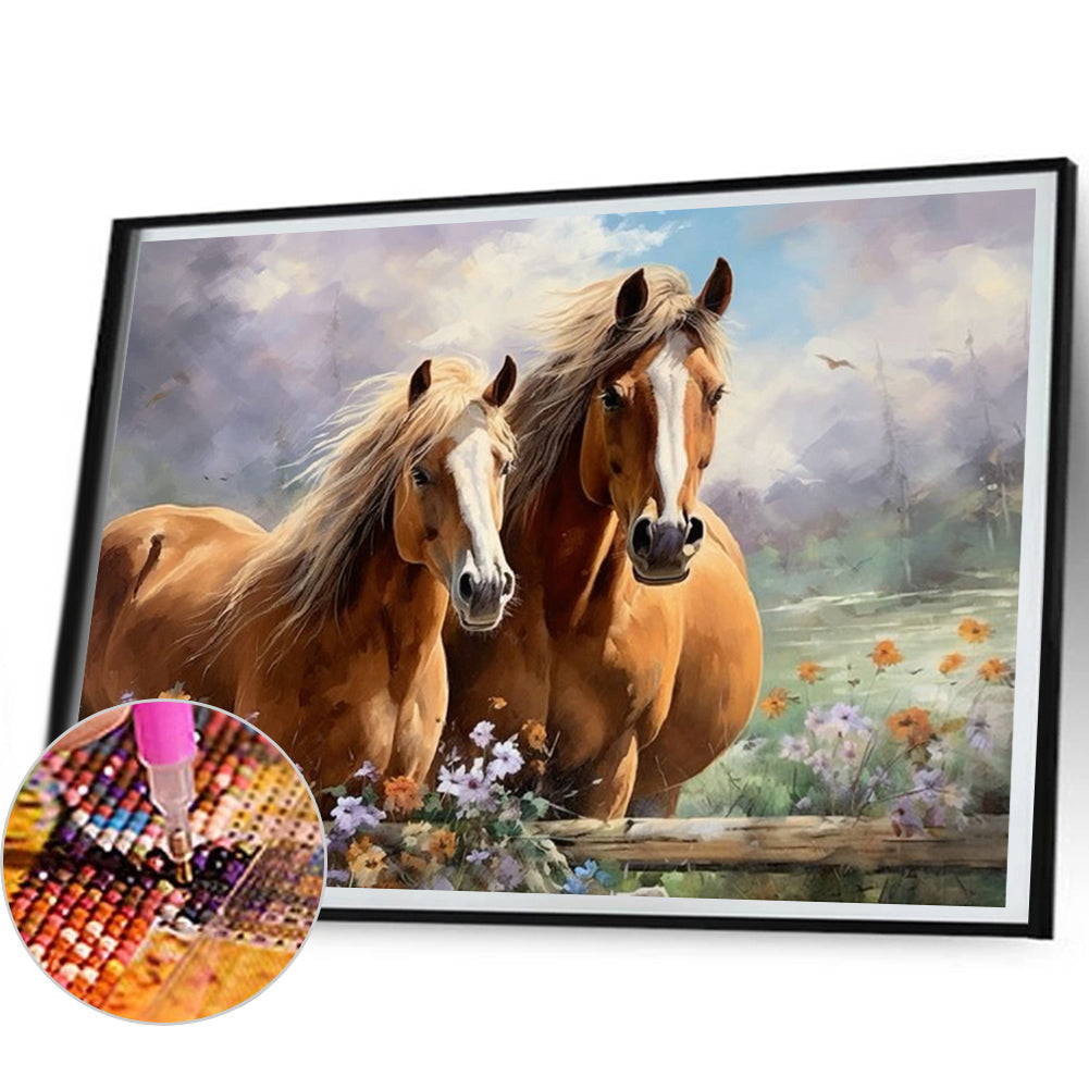 Horse - Full Square Drill Diamond Painting 50*40CM