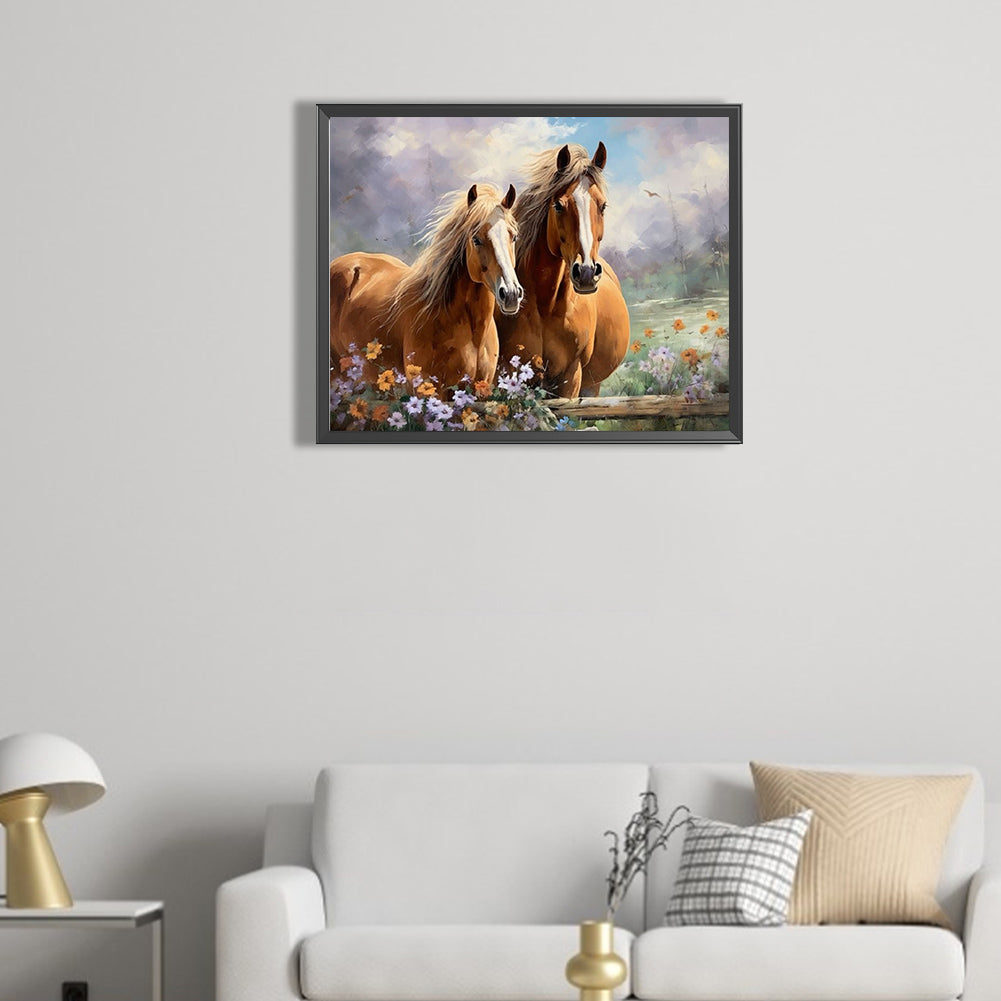 Horse - Full Square Drill Diamond Painting 50*40CM