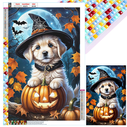 Halloween Dog - Full Square Drill Diamond Painting 40*60CM