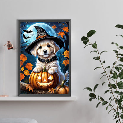 Halloween Dog - Full Square Drill Diamond Painting 40*60CM