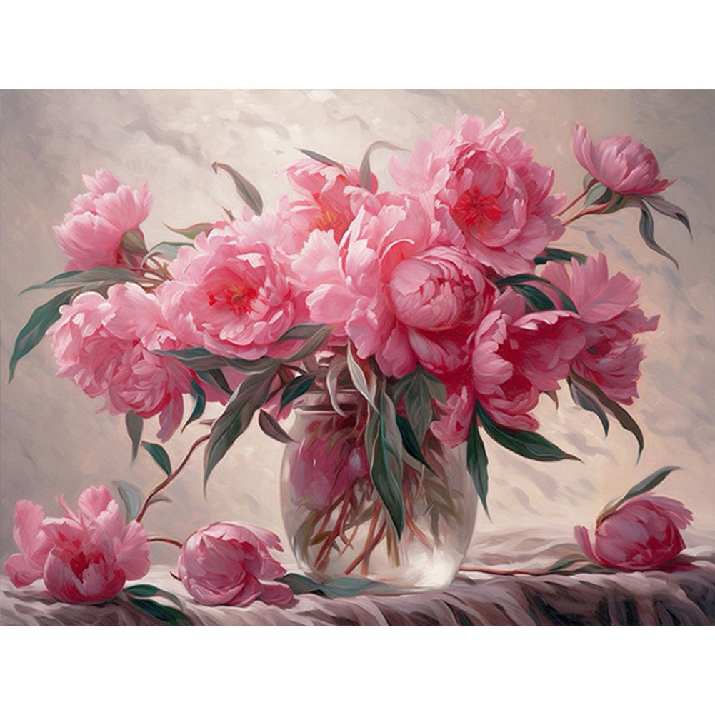 Peony - Full Round Drill Diamond Painting 40*30CM
