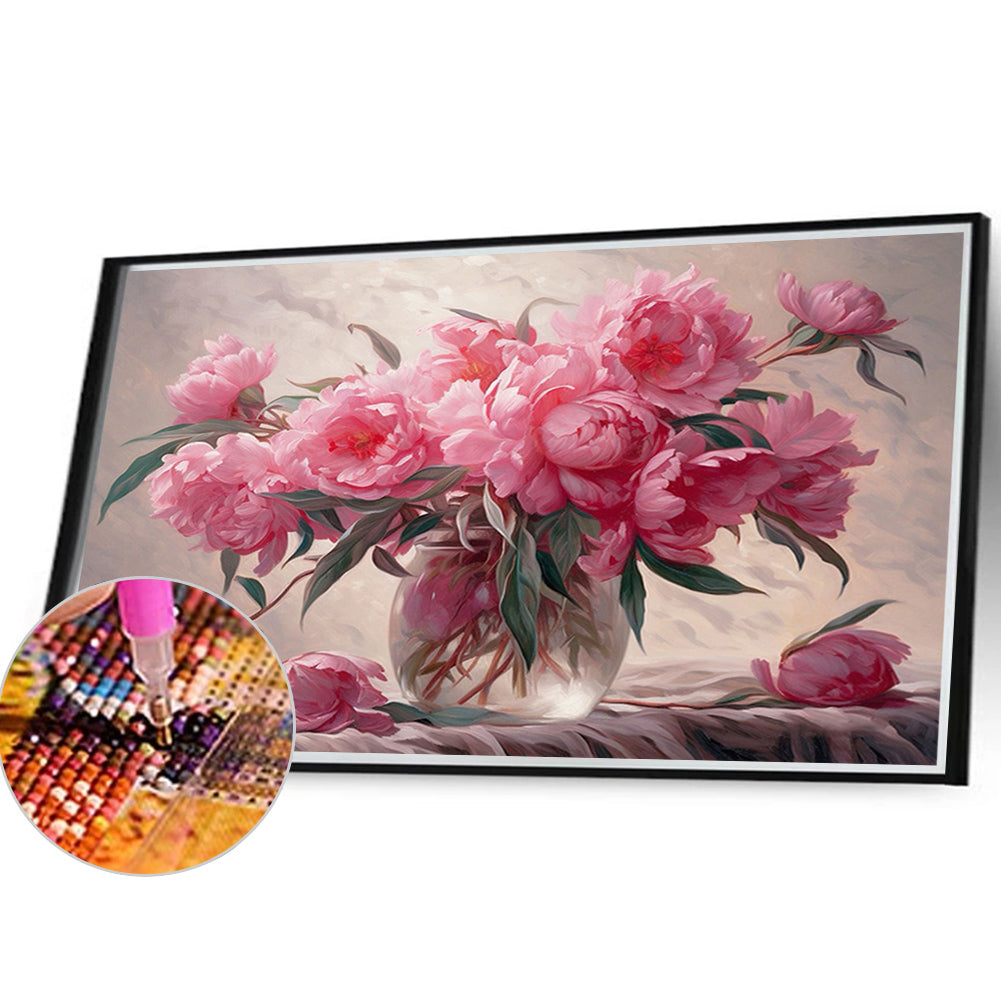 Peony - Full Round Drill Diamond Painting 40*30CM