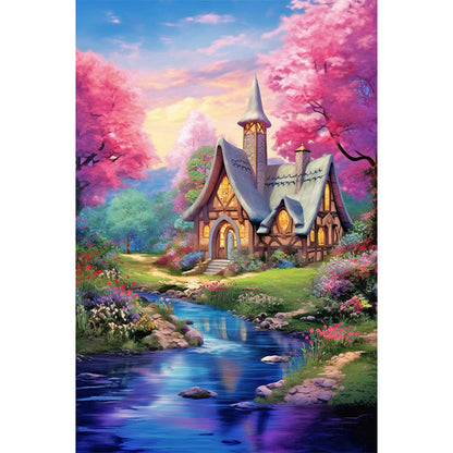 Cabin In The Woods - Full Round Drill Diamond Painting 40*60CM