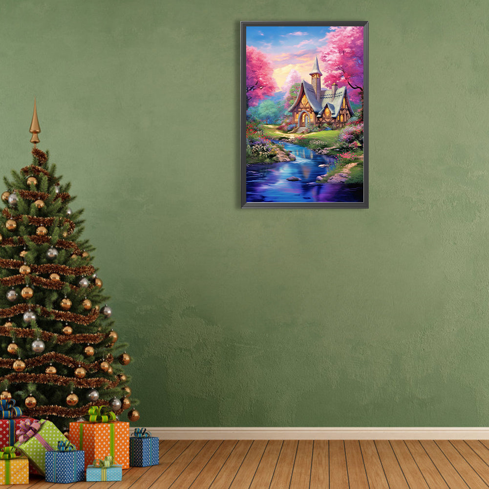 Cabin In The Woods - Full Round Drill Diamond Painting 40*60CM