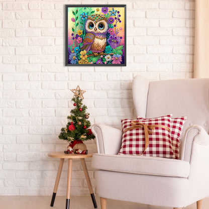 Owl - Special Shaped Drill Diamond Painting 30*30CM