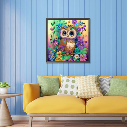 Owl - Special Shaped Drill Diamond Painting 30*30CM