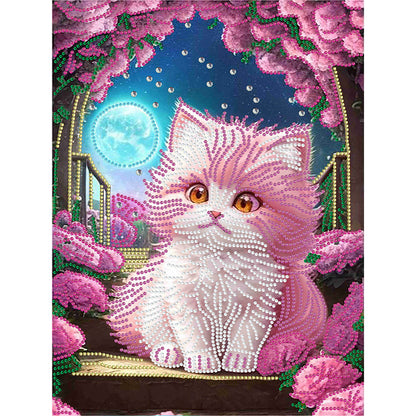 Fantasy Kitten - Special Shaped Drill Diamond Painting 30*40CM