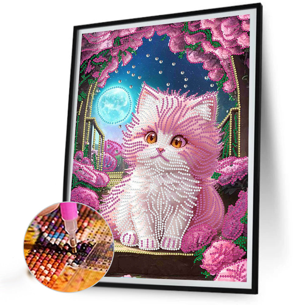 Fantasy Kitten - Special Shaped Drill Diamond Painting 30*40CM