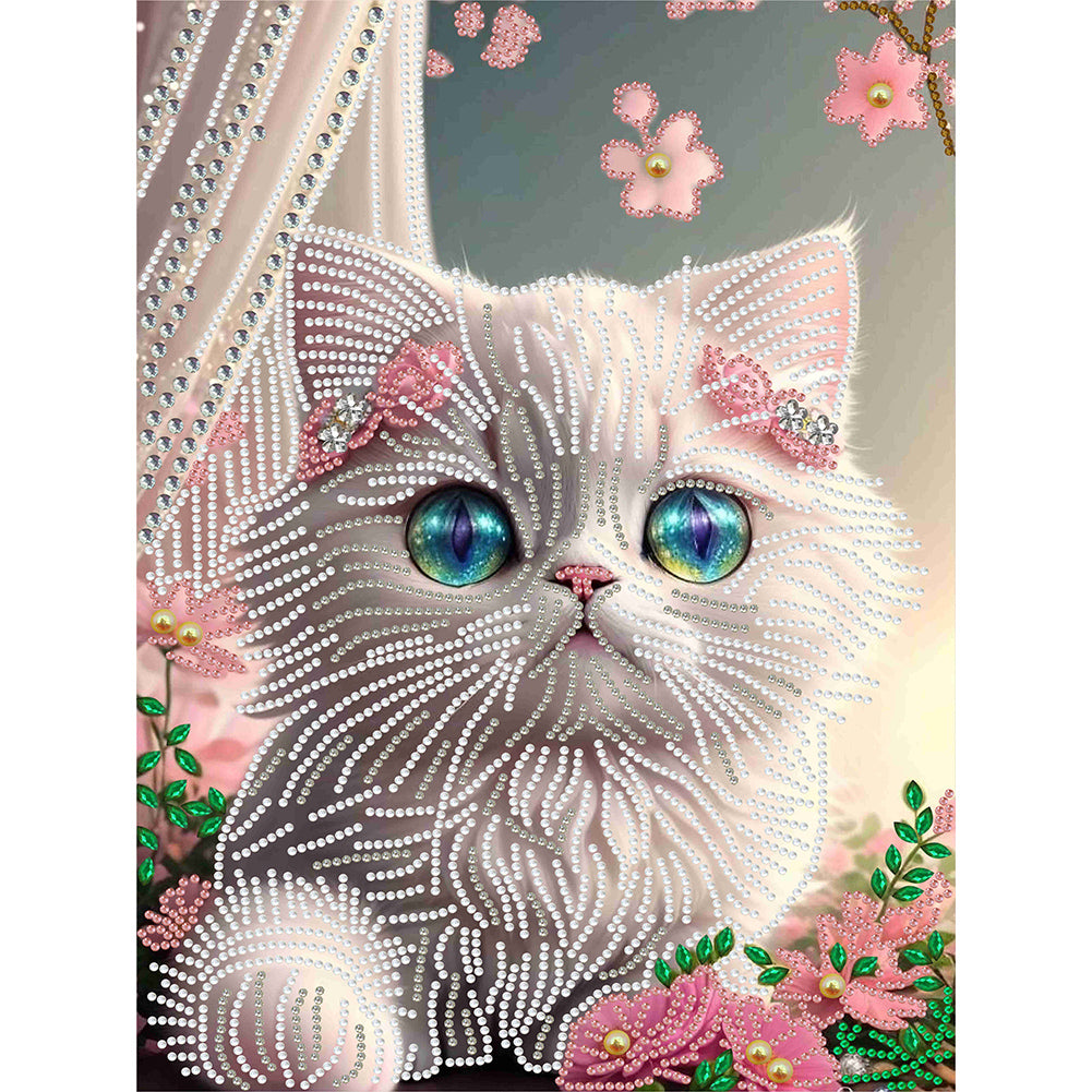 Fantasy Kitten - Special Shaped Drill Diamond Painting 30*40CM