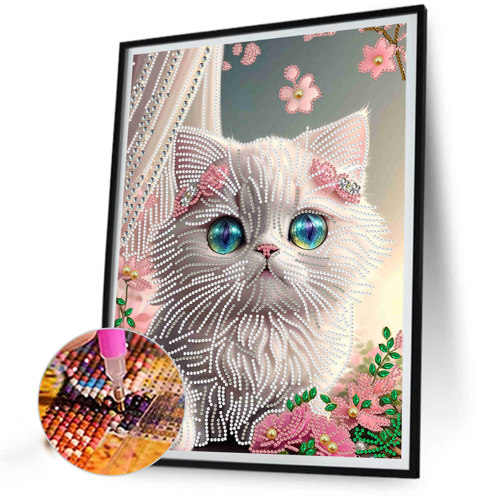 Fantasy Kitten - Special Shaped Drill Diamond Painting 30*40CM