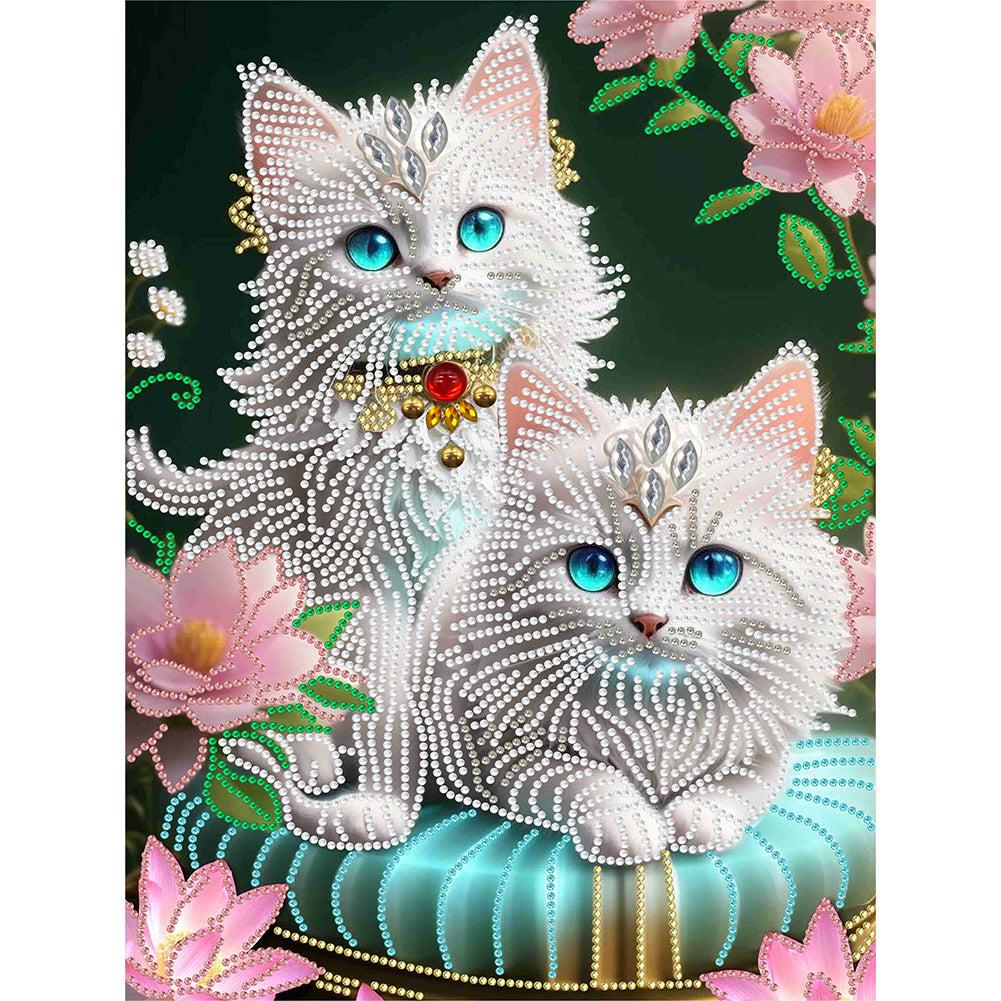 Fantasy Kitten - Special Shaped Drill Diamond Painting 30*40CM