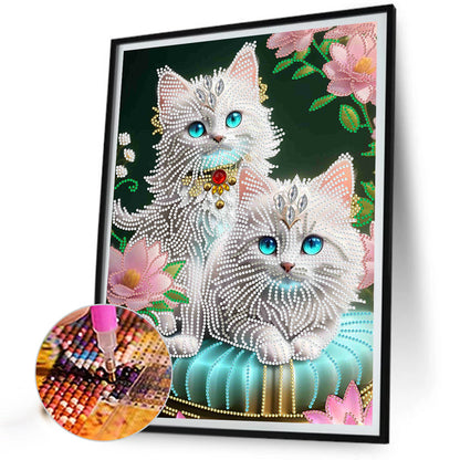 Fantasy Kitten - Special Shaped Drill Diamond Painting 30*40CM