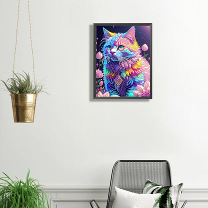 Fantasy Kitten - Special Shaped Drill Diamond Painting 30*40CM