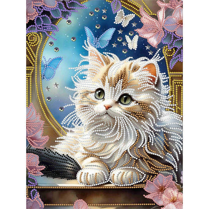 Fantasy Kitten - Special Shaped Drill Diamond Painting 30*40CM