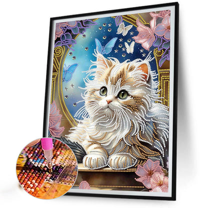 Fantasy Kitten - Special Shaped Drill Diamond Painting 30*40CM