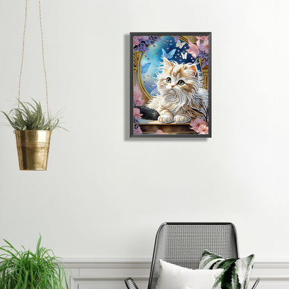 Fantasy Kitten - Special Shaped Drill Diamond Painting 30*40CM