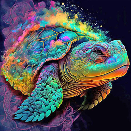 Colorful Sea Turtle - Full Round Drill Diamond Painting 50*50CM