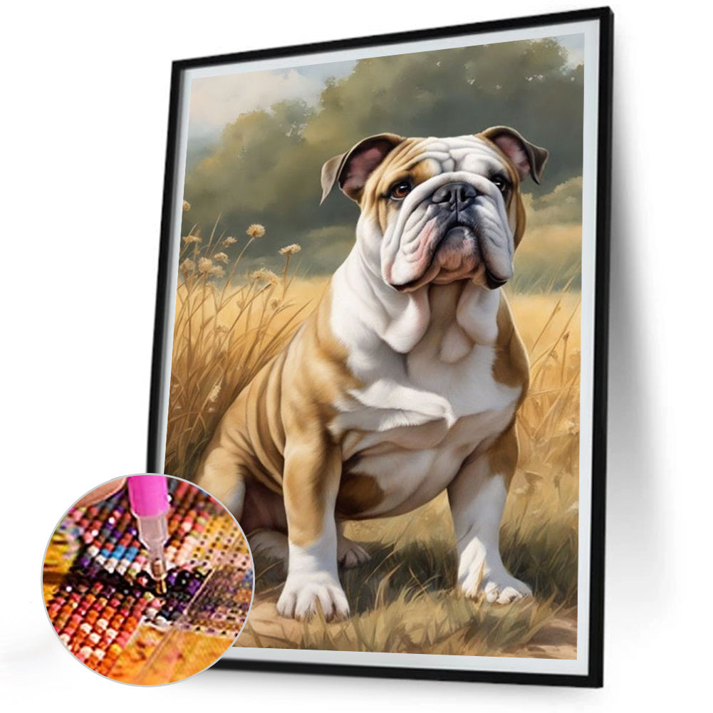 Puppy - Full Round Drill Diamond Painting 30*40CM