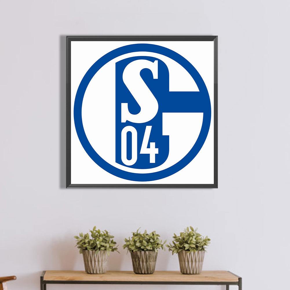 Schalke 04 Team Logo - Full Round Drill Diamond Painting 40*40CM