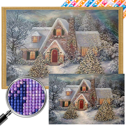 Christmas House - Full Square Drill Diamond Painting 60*40CM