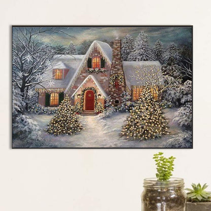 Christmas House - Full Square Drill Diamond Painting 60*40CM