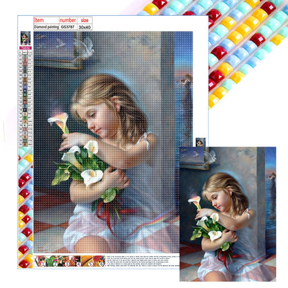 Girl - Full Square Drill Diamond Painting 30*40CM