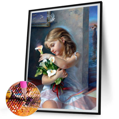 Girl - Full Square Drill Diamond Painting 30*40CM