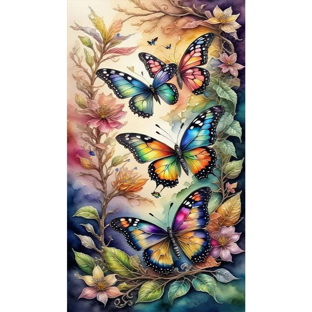 Butterfly - Full Square Drill Diamond Painting 40*70CM