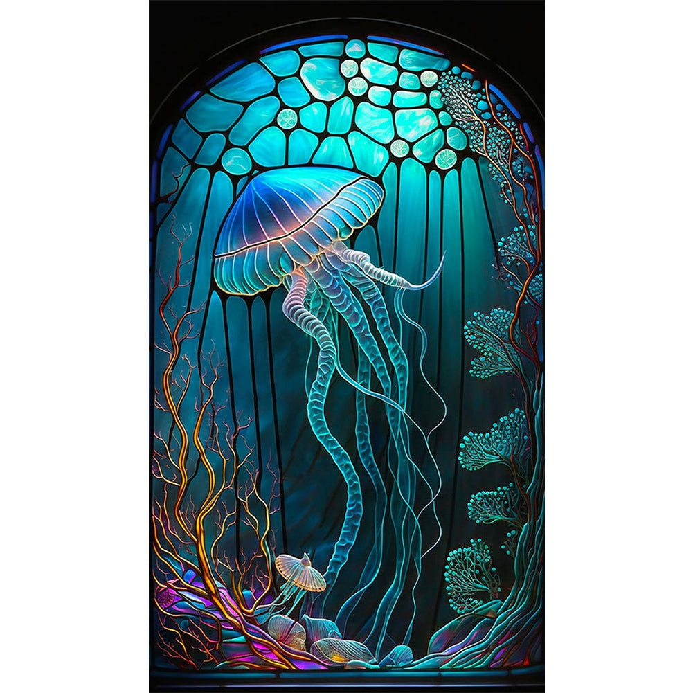 Jellyfish - Full Square Drill Diamond Painting 40*70CM