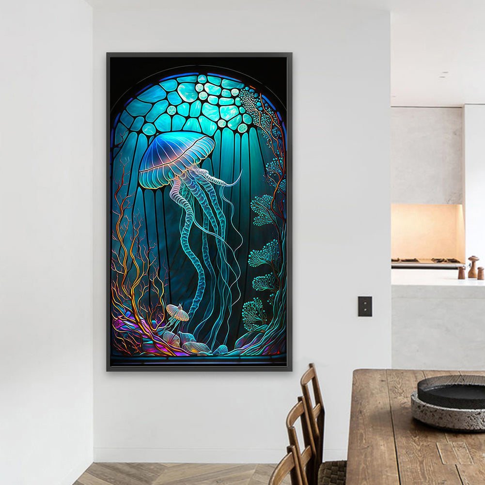Jellyfish - Full Square Drill Diamond Painting 40*70CM