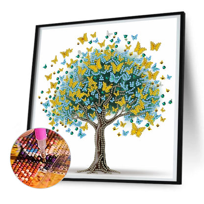 Flower Tree - Special Shaped Drill Diamond Painting 30*30CM