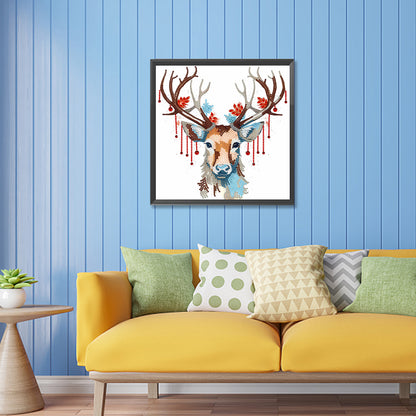 Deer Head - Special Shaped Drill Diamond Painting 30*30CM