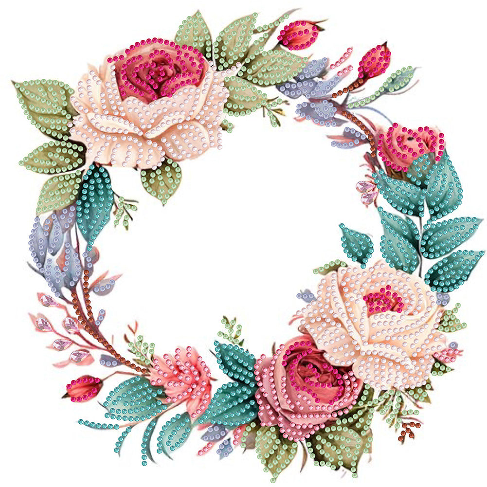 Wreath - Special Shaped Drill Diamond Painting 30*30CM