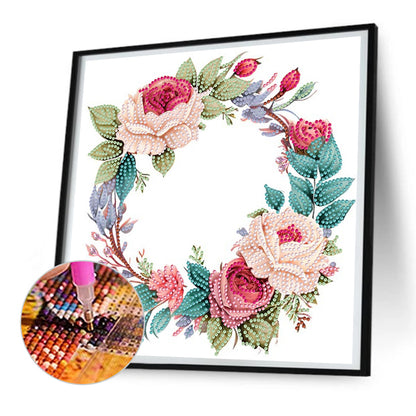 Wreath - Special Shaped Drill Diamond Painting 30*30CM