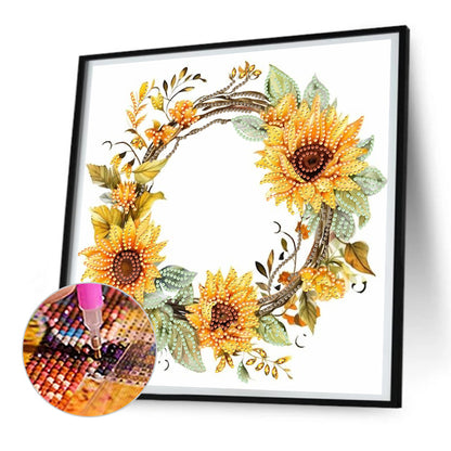 Wreath - Special Shaped Drill Diamond Painting 30*30CM