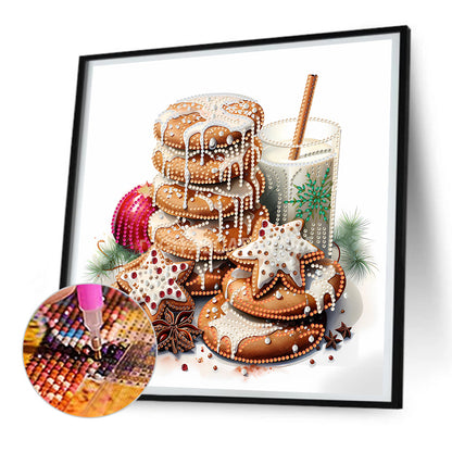 Cookie Drinks - Special Shaped Drill Diamond Painting 30*30CM