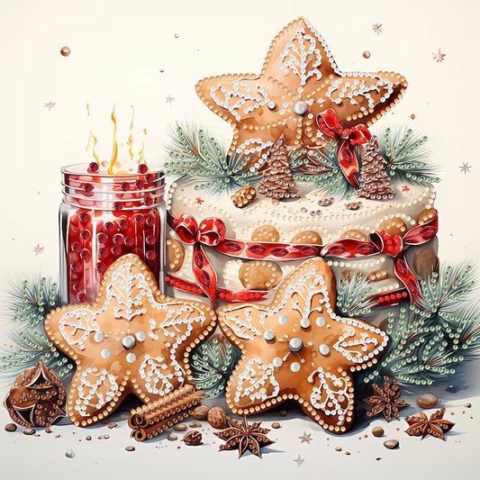 Cookie Drinks - Special Shaped Drill Diamond Painting 30*30CM