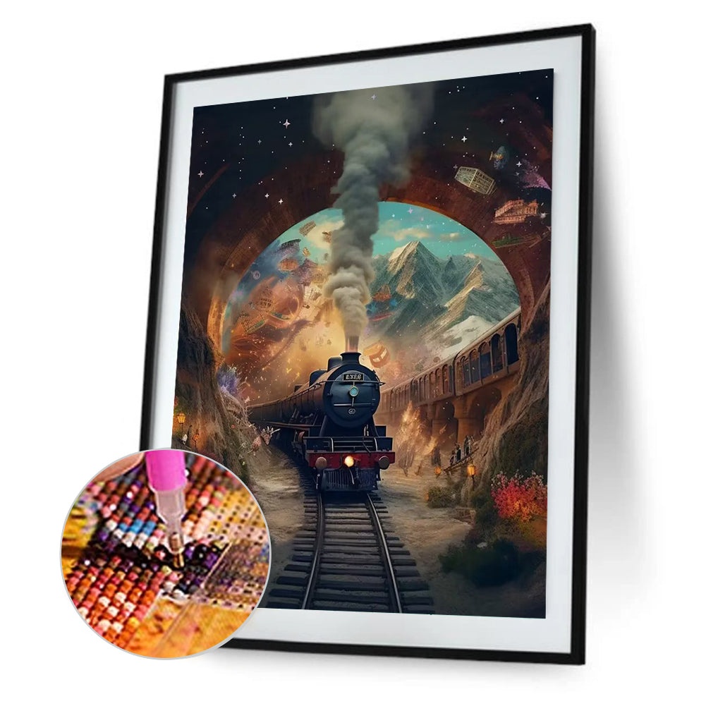 Train - Full Round Drill Diamond Painting 30*40CM