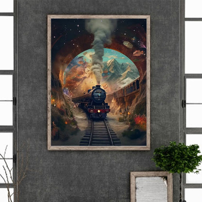 Train - Full Round Drill Diamond Painting 30*40CM