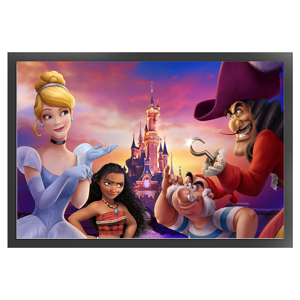 Disney Princesses - 11CT Stamped Cross Stitch 65*40CM