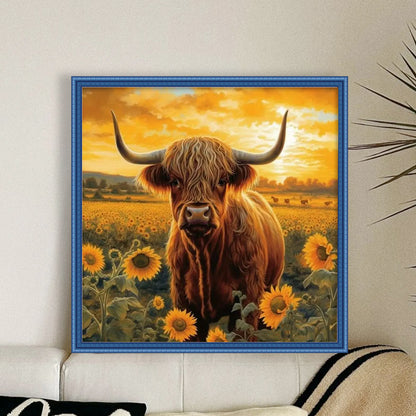 Alpine Yak - 11CT Stamped Cross Stitch 40*40CM