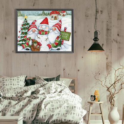 Christmas Gnome - Full Round Drill Diamond Painting 40*30CM