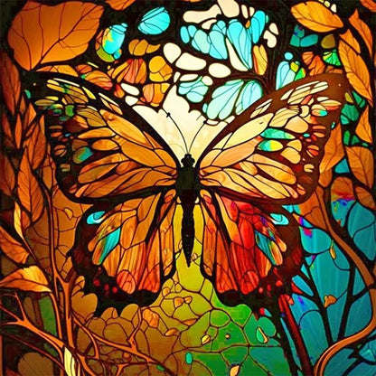 Butterfly - Full Round Drill Diamond Painting 30*30CM